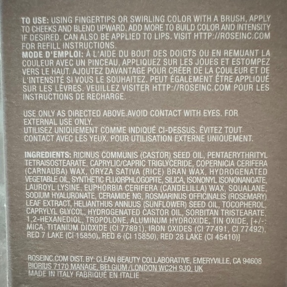 Rose Inc Blush Divine Lip And Cheek Color, NIB, Dahlia, Made In Italy, 4.5 g - Picture 2 of 7